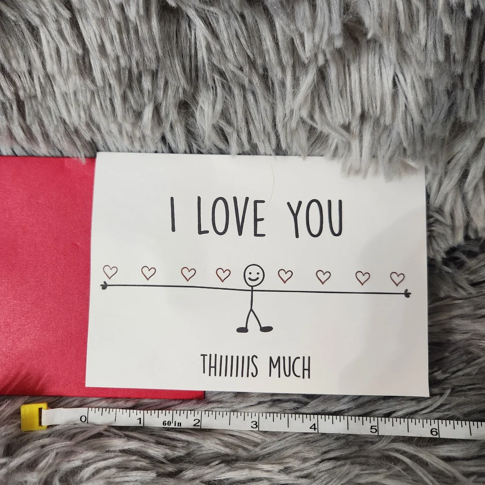 I Love You Greeting Card with Red Envelope